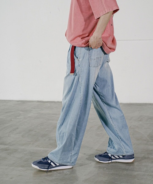 「BAYFLOW」 デニムパンツ LARGE サックスブルー メンズ_画像5