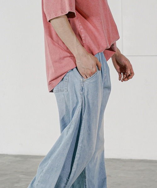 「BAYFLOW」 デニムパンツ LARGE サックスブルー メンズ_画像6