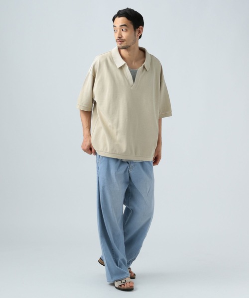 「BAYFLOW」 デニムパンツ LARGE サックスブルー メンズ_画像7