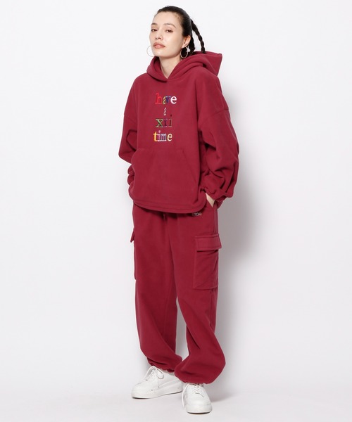 「Have a good time」 「Forever 21」イージーパンツ MEDIUM レッド レディース_画像4