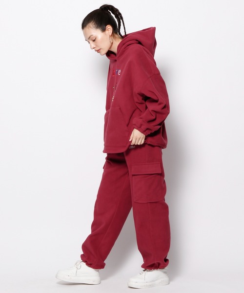 「Have a good time」 「Forever 21」イージーパンツ MEDIUM レッド レディース_画像5