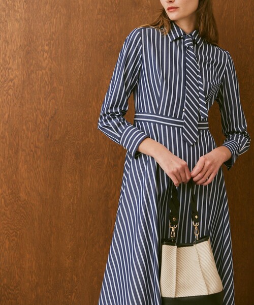 「allureville」 シャツワンピース 1 ブルー レディース_画像2