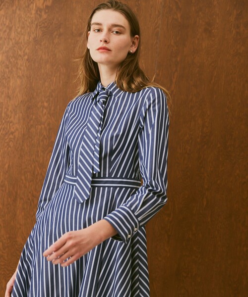 「allureville」 シャツワンピース 1 ブルー レディース_画像3