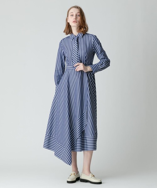 「allureville」 シャツワンピース 1 ブルー レディース_画像5