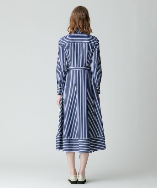 「allureville」 シャツワンピース 1 ブルー レディース_画像9