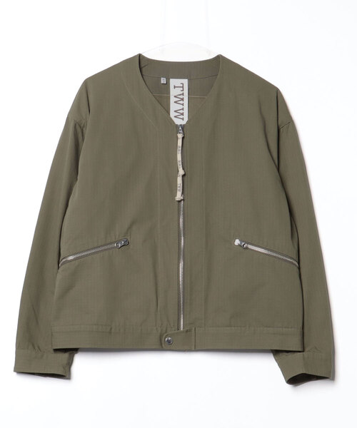 M*O様 トラドィショナルウェザーウェアノーカラーロングジャケット カーキ36サ Traditional Weatherwear（トラディショナル ウェザーウェア