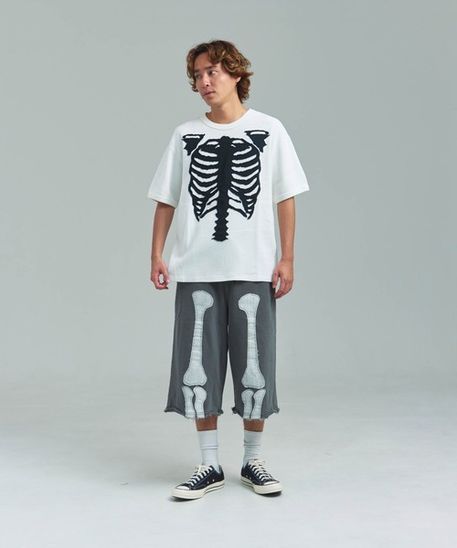 タ*ル様 vanson Leathers スケルトン Tシャツ サーマル M VANSON（バンソン） tシャツ VANSON/RITZ-サーマルSSTEE メンズ