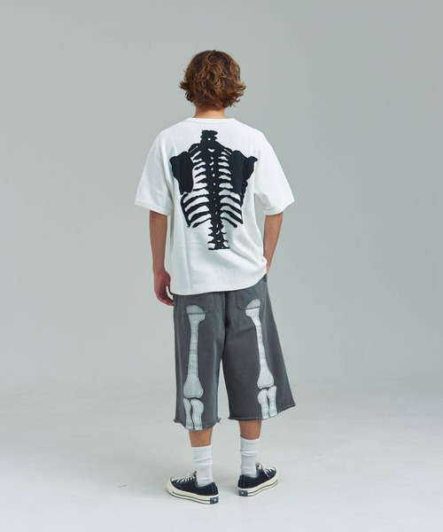 タ*ル様 vanson Leathers スケルトン Tシャツ サーマル M VANSON（バンソン） tシャツ VANSON/RITZ-サーマルSSTEE メンズ