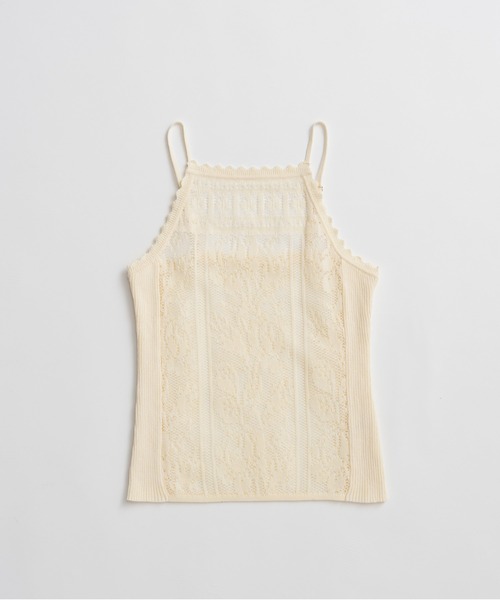 キャミソール 「2026Summer Pre-Order」クロシェライクキャミ / Crochet-Style Camisoleの画像