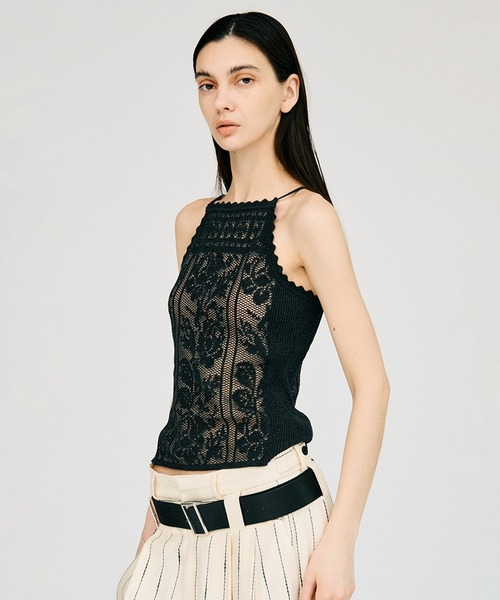 キャミソール 「2026Summer Pre-Order」クロシェライクキャミ / Crochet-Style Camisoleの画像