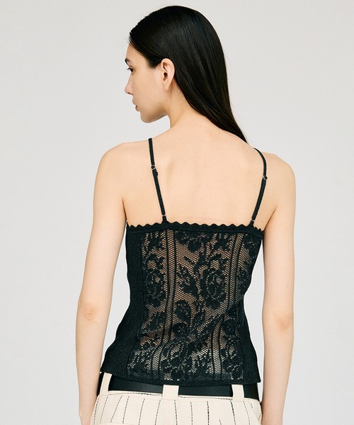 キャミソール 「2026Summer Pre-Order」クロシェライクキャミ / Crochet-Style Camisoleの画像