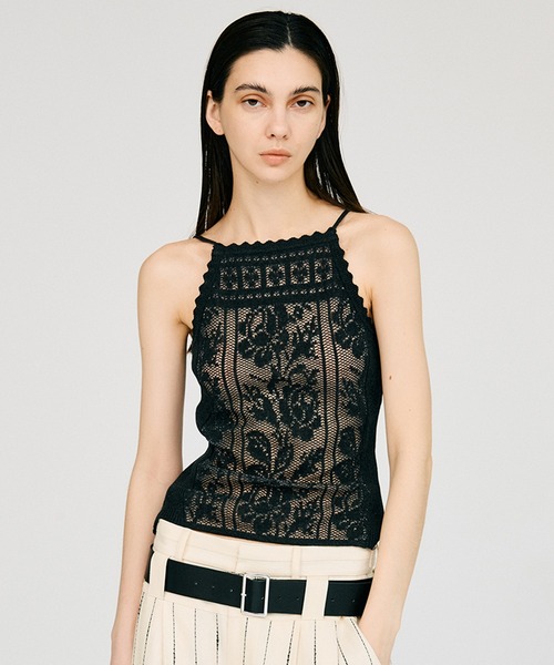 キャミソール 「2026Summer Pre-Order」クロシェライクキャミ / Crochet-Style Camisoleの画像