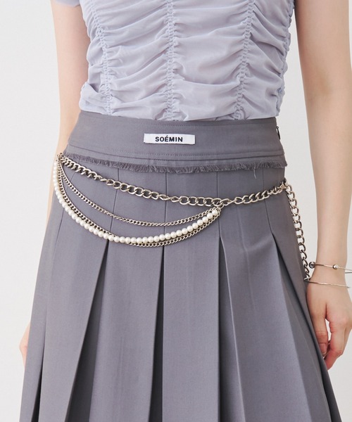 SOEMIN（ソミン） ベルト Pearl chain belt／パールチェーンベルト