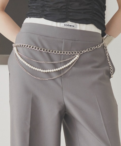 SOEMIN（ソミン） ベルト Pearl chain belt／パールチェーンベルト
