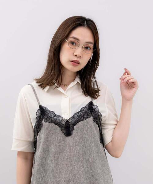 Zoff（ゾフ） 伊達メガネ メガネ 眼鏡 オーバル型 メガネ｜軽量 メタル