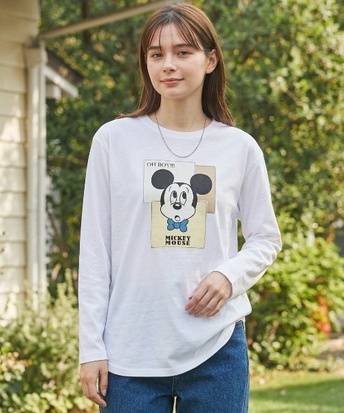 Disney（ディズニー） チュニック 「D」MKパッチワークチュニック