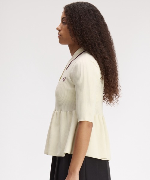 FRED PERRY（フレッドペリー） ポロシャツ ポロ Peplum Knitted Shirt