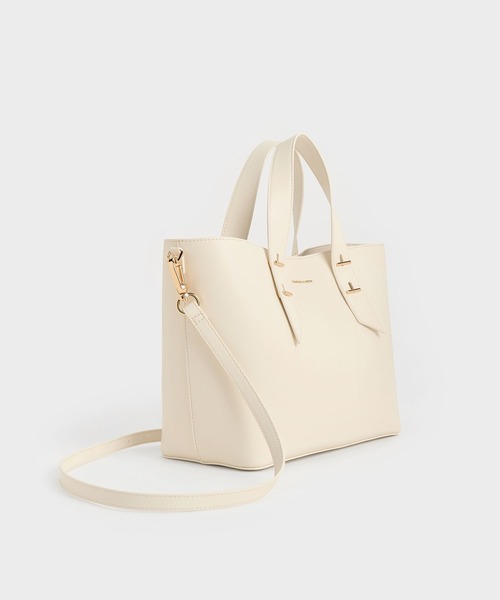 「CHARLES & KEITH」 ハンドバッグ L チョコ レディース_画像2