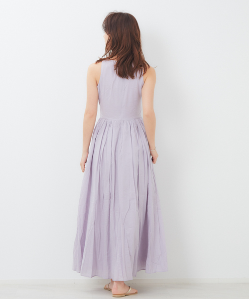 「MARIHA」 ノースリーブワンピース 38 レッド系その他 レディース_画像7