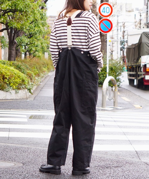 「HARVESTY」 チノパンツ 1 オリーブ レディース_画像3