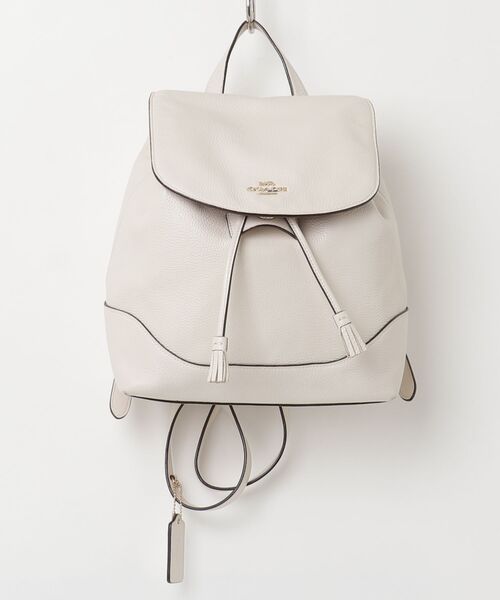COACH（コーチ） ワンポイントリュック - ベージュ レディース