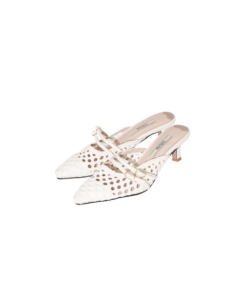 Her lip to サンダル Riviera Double Belted Mules レディース