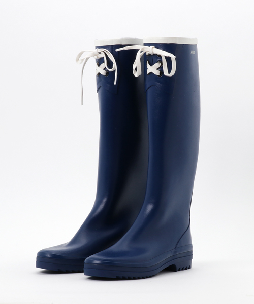 AIGLE MISS MARION RAIN BOOTS レインブーツ 25cm Aigle Miss Marion Women's Foldable Rubber Rain Boots Black