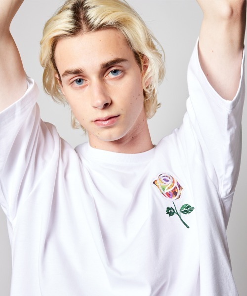 Bibiy ROSETTE TEE ホワイト 新品未使用 rehacer（レアセル） tシャツ rehacer STAND : Flower Rose Wide S/S T