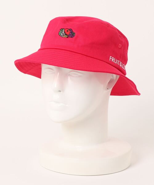 ★美品★HYOD MOTO CAP BUCKET パッカブル帽子 FRUIT OF THE LOOM 帽子 ハット LOGO EMB BUCKET HAT レディース