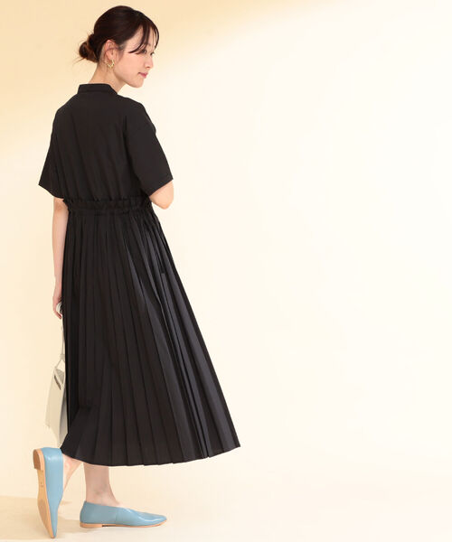 第1位獲得 ワンピース Ray Beams バンドカラー プリーツ ワンピース スペシャルset価格 Newmatic Ae