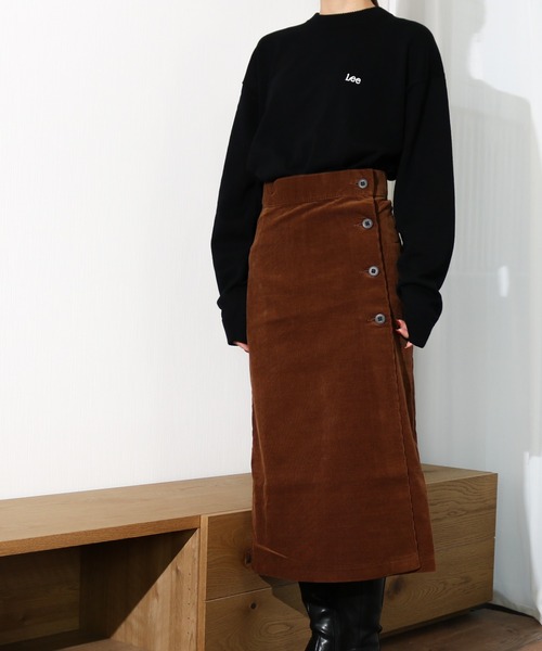 Lee（リー） スカート 細畝コーデュロイ ラップスカート : ZOZOTOWN