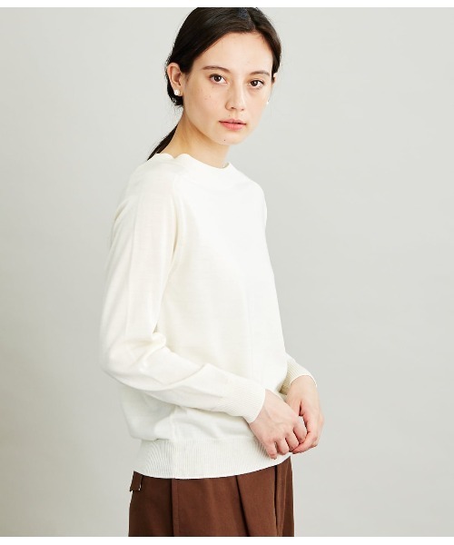 超激得新品 ニット ZOZOTOWN PayPayモール店 - 通販 - PayPayモール WASHABLE CASH WOOL モックネックニットプルオーバー 本物保証低価