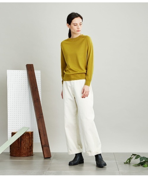 超激得新品 ニット ZOZOTOWN PayPayモール店 - 通販 - PayPayモール WASHABLE CASH WOOL モックネックニットプルオーバー 本物保証低価