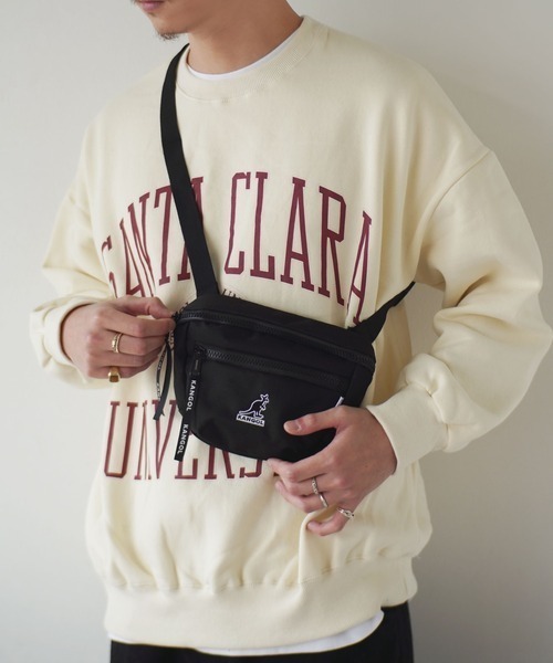 KANGOL（カンゴール） ウエストポーチ ウエストバッグ ダブル ZIP