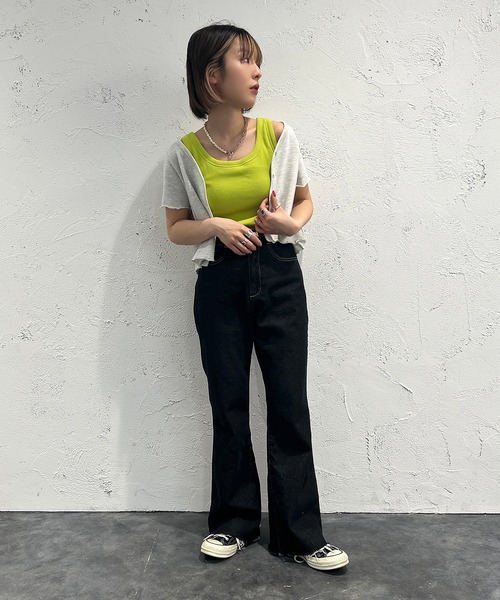 トップス mignon apres jour mignon タンクトップ カップ付きタンク【ZOZOTOWN