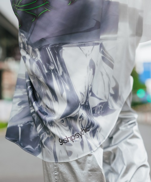 ブラウス シャツ GUSHPSYCHIC/ガシサイケ gushpsychic XSY/IN Graphic Shirt グラフィックシャツ ロゴ レデ