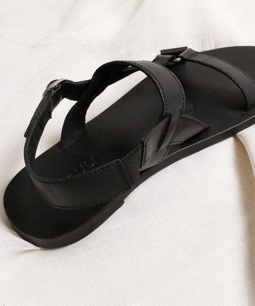 【MADULI】レザーサンダル マドゥリ MADULI レザーサンダル （BLACK） - ファッション通販