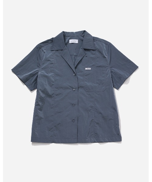 ブラウス シャツ Dani Nylon Camp Collar Shirt レディース