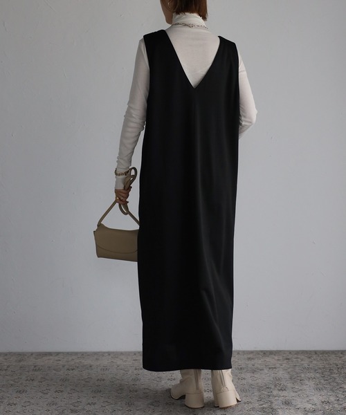 サロペット オーバーオール 「maiko_wear × Fizz コラボ」　前後2Way　ポンチ素材ジャンパースカート レディース | Fizz | 07