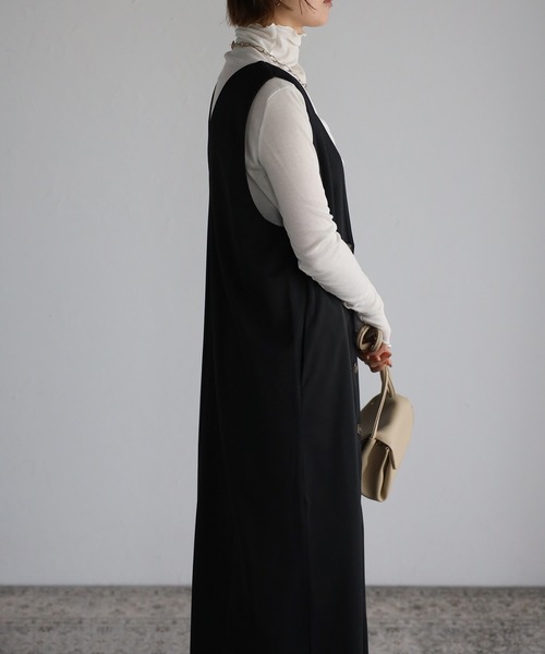 サロペット オーバーオール 「maiko_wear × Fizz コラボ」　前後2Way　ポンチ素材ジャンパースカート レディース | Fizz | 09