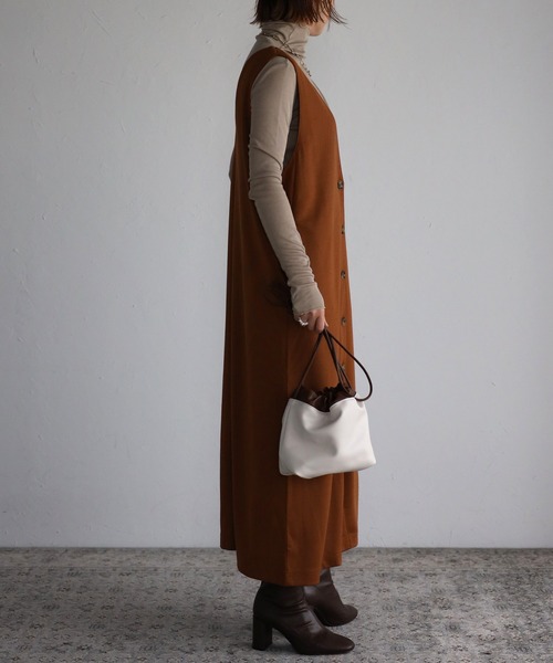 サロペット オーバーオール 「maiko_wear × Fizz コラボ」　前後2Way　ポンチ素材ジャンパースカート レディース | Fizz | 13