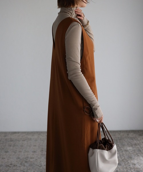 サロペット オーバーオール 「maiko_wear × Fizz コラボ」　前後2Way　ポンチ素材ジャンパースカート レディース | Fizz | 17