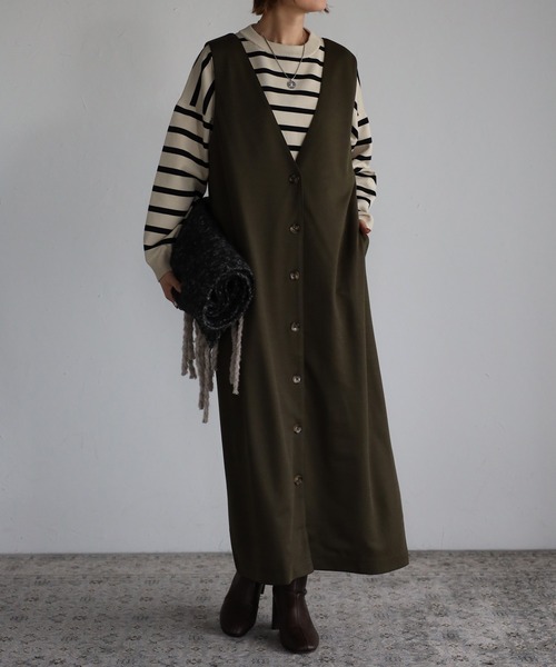 サロペット オーバーオール 「maiko_wear × Fizz コラボ」　前後2Way　ポンチ素材ジャンパースカート レディース | Fizz | 19