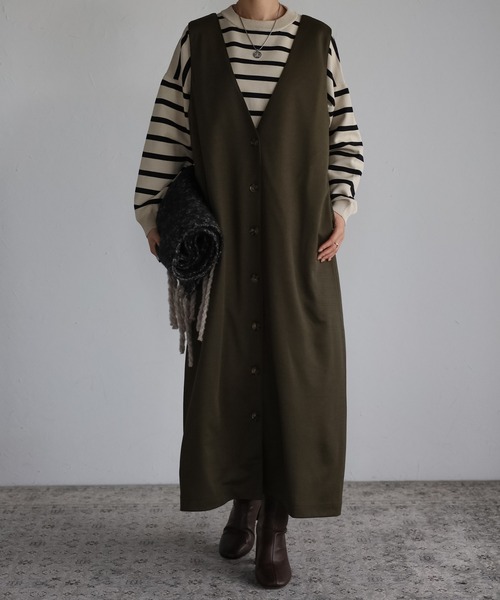 サロペット オーバーオール 「maiko_wear × Fizz コラボ」　前後2Way　ポンチ素材ジャンパースカート レディース | Fizz | 20