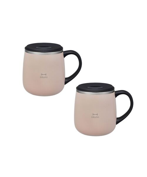 BRUNO（ブルーノ） タンブラー 蓋つきステンレスマグ short 2個入り