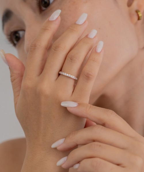 ebine 指輪 リング 2mm Full Eternity Ring 金属アレルギー対応