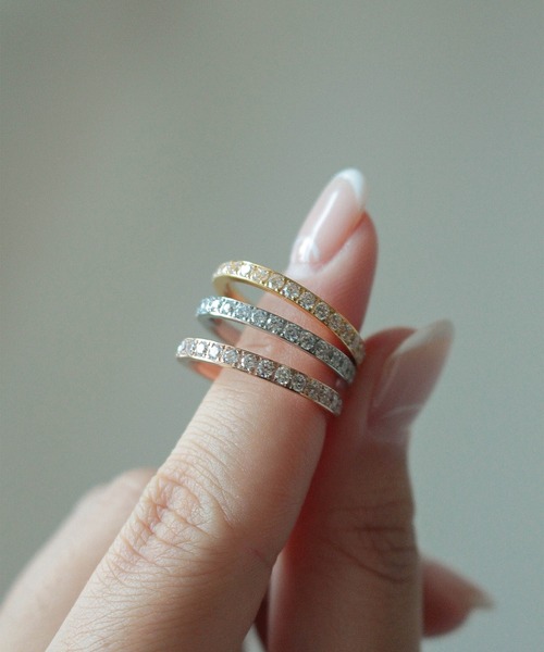 ebine 指輪 リング 2mm Full Eternity Ring 金属アレルギー対応