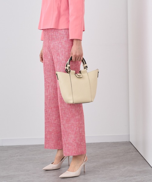 ANAYI キンチャク　バッグ ANAYI ショルダーバッグ バッグ ステッチコンビショルダーバッグ
