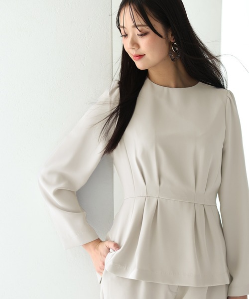 PourVous（プールヴー） パンツドレス セットアップ パーティー パンツ