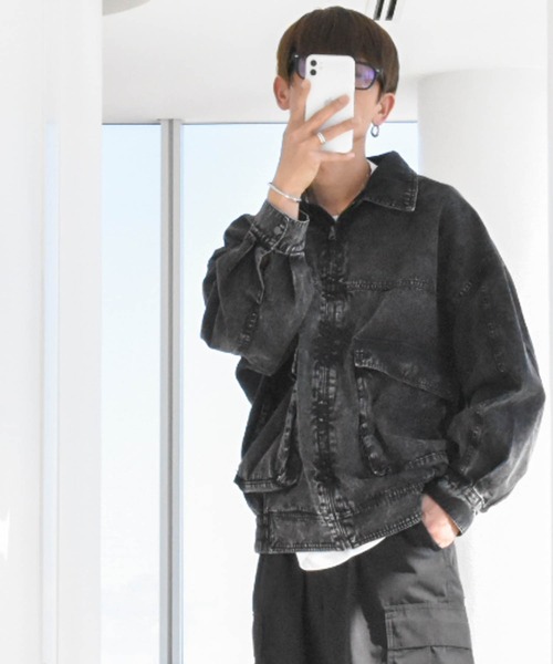 ブルゾン アウター 綿ツイル硫化染め A-2ジャケット メンズ レディース  